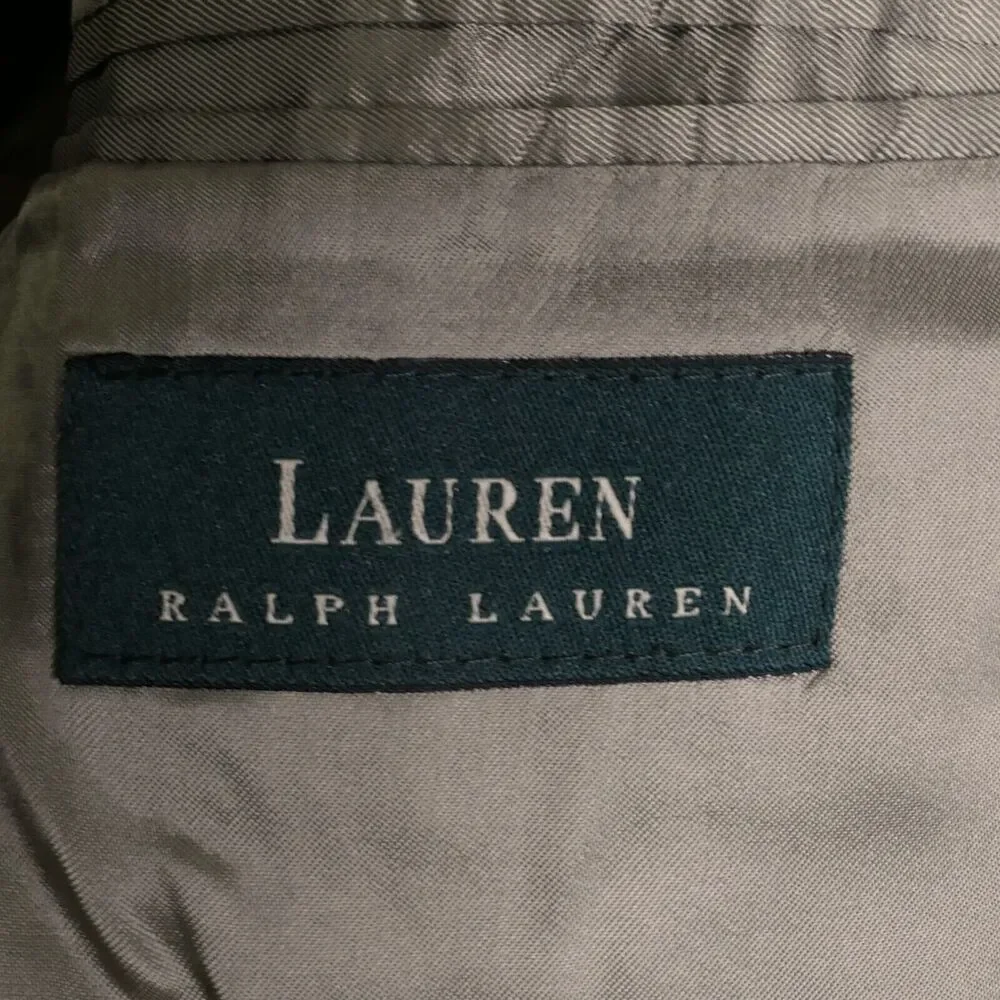 Lauren Ralph Lauren Men's Blazer Sz 48R Green-ish New Wool Tiny Dots Preppy EUC
